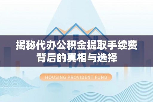 海伦揭秘代办公积金提取手续费背后的真相与选择